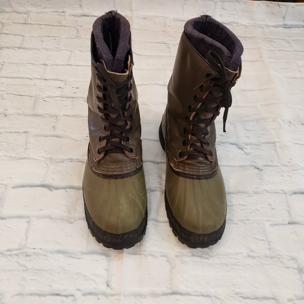 Sorel Boots Green Black Size 11